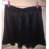 ราคา กระโปรงมุ้งจุดสีดำ size M (1498826969)