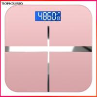 ราคา Technicolorsky Smart Digital Bathroom Scale ความแม่นยําสูงการวัดไขมันในร่างกายจอแสดงผล LCD การออกแบบที่หรูหราเครื่องชั่งน้ําหนัก TSY (48705754261)