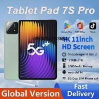 ราคา 2025 Original Global Version Tablet Android 14 Pad 7S Pro Snapdragon Tablets PC 22GB+1024GB 5G Dual (49655353094)