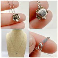 ราคา สร้อยคอเงินแท้ จี้กุหลาบ แบรนด์ 4C canel ยาว 15 นิ้ว (25305401744)