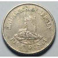 ราคา เจอร์ซีย์ (Bailiwick of Jersey), ปี 1998, 5 Pence, Queen Elizabeth II, Seymour Tower (Offshore Defence) (5388105411)