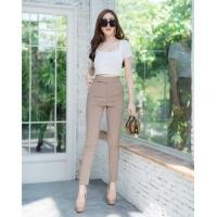 ราคา กางเกง9ส่วน รุ่นใหม่ล่าสุด รุ่นตีเกล็ดหน้าคู่เอวสูง ลักซูรี่แนววินเทจ เป็นงานซิฟหน้าเอวป้ายดับเบิ้ลล็อกด้วยตะขอ2จุด (9213862920)
