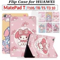 ราคา สําหรับ HUAWEI MatePad T 10S T10S T10 T8 MediaPad T3 T5 10.1 9.7 9.6 8 นิ้วแฟชั่นน่ารัก Melody Flip Stand Case ปกหนัง Kobe2-L03 KOB2-L09 AGS2-L03 AGS2-L03 AGS2-L03 AGS2-W09 AGS2-L03 AGS2-W09 AGS2-L03 