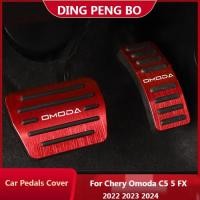 ราคา AT MT Car Pedals Cover For Chery Omoda C5 5 FX 2022 2023 2024 Aluminum Foot Pedal Brake Gas Acceler (44029225306)