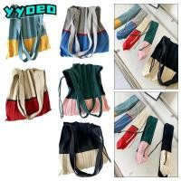 ราคา Yyoeo กระเป๋าสะพาย,ความจุขนาดใหญ่ Braid Crochet Tote Bag,แฟชั่นReusable Pleats Casualถักกระเป๋าถือผู้หญิง (28808965869)
