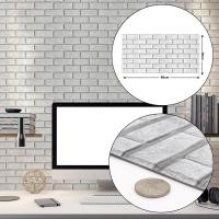 ราคา วอลเปเปอร์ติดผนัง สติกเกอร์วอลเปเปอร์ 3มิติ ลายอิฐ wallpaper 3d สําหรับติดตกแต่งผนังบ้าน อุปกรณ์ตกแต่งผนัง30 x 60ซม (9216790061)