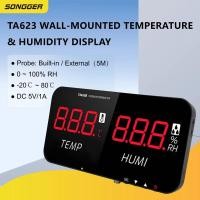 ราคา TA623 เครื่องวัดความชื้นและอุณหภูมิแบบติดผนังเครื่องวัดความชื้นเทอร์โมดิจิตอลสําหรับสํานักงานโกดังใช้งานในร่ม (52156965915)