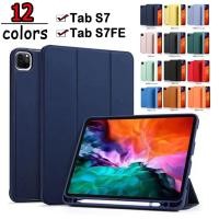 ราคา 008 มี12สี เคสฝาพับ พาสเทว SAMSUNG Tab S7 / Tab S7FE / Tab S7plus / TAB S7LITE ตั้งได้ (44423828858)