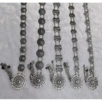 ราคา เข็มขัดผ้าถุงสีเงินไทยประยุกต์ เข็มขัดผ้าซิ่น เครื่องประดับไทย (8816918869)