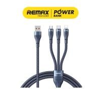 ราคา Remax Cable 3in1 รุ่น RC-199th สายชาร์จ โทรศัพท์มือถือ ยาว 1.2M มีประกันศูนย์ไทย (25073025052)