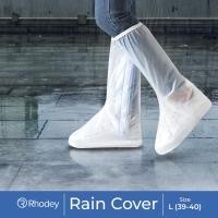 ราคา Rhodey ผ้าคลุมรองเท้าเสื้อกันฝนกันน้ํา PVC กันลื่นมีซิป - JY-819A - สีขาว (51253308446)