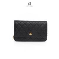 ราคา [ของแท้] CHANEL WOC BLACK CAVIAR GHW มีใบรับประกัน ตรวจสอบได้ทุกใบ ✅ (51300361556)