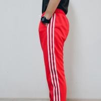 ราคา กางเกงวอร์มแต่งแถบ สีแดง (683224210)