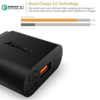 ราคา Adapter ที่ชาร์จมือถือ Aukey for Qualcomm ® Quick Charge ™ 3.0 (QC 3.0 + QC 2.0) + แถมสาย Aukey USB (PA-T9) (1886132906)