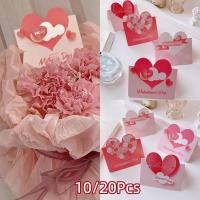 ราคา 10/20 ชิ้นวาเลนไทน์การ์ดอวยพร Hearts Valentines Day Romance (52554150021)