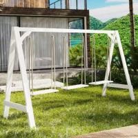 ราคา ชิงช้าไม้ป้องกันการกัดกร่อน ชิงช้า เก้าอี้โยกลานกลางแจ้ง เก้าอี้แขวนระเบียงในร่ม ลานหลายคนระเบียงไม้ในครัวเรือน TS (54204373768)