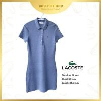 ราคา ชุดโปโลเดรส Lacoste มือ2 ของแท้ 100% #Lacoste #มือสอง #ลาคอสต์ #ผู้หญิง #Cotton #Dress #polo #โปโล #เสื้อผู้หญิง (10581114349)
