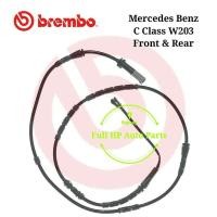 ราคา BREMBO Mercedes Benz C Class W203 ผ้าเบรคหน้าหลังสวมเซ็นเซอร์ (54104589733)