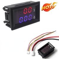 ราคา DC 0-100V 50A 100A โวลต์มิเตอร์แบบดิจิตอลแอมป์มิเตอร์ Dual Display เครื่องตรวจจับแรงดันไฟฟ้า Current Meter Amp โวลต์ Gauge (42666425893)