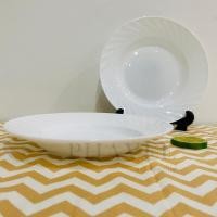 ราคา จาน 9" ชุดชามจานแก้วโอปอล สามารถเข้าไมโครเวฟได้ ชุดดินเนอร์ ของขวัญ Tableware อุปกรณ์บนโต๊ะอาหาร จาน ชาม (11386445208)