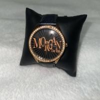 ราคา นาฬิกา MORGAN สีดำทองกรอบเพชร เรือนใหญ่ (มือสอง) (28187144708)