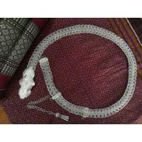 ราคา เข็มขัดลายเปียถัก​ ถักแน่นๆๆ​ (กะไหล่เงิน)​งานเก่า (22266617149)