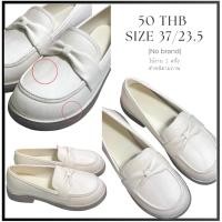 ราคา #มือสอง-รองเท้าโลฟเฟอร์หนัง สีขาว สำหรับผู้หญิง (48506350200)
