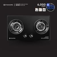 ราคา DYNAHOME เตาแก๊สหน้ากระจกแบบฝัง 2 หัวเตาทองเหลืองรมดำ รุ่น DH-2BXMZ รับประกันวาล์ว เปิด - ปิดแก๊ส 5 ปี (27716085008)