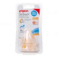 ราคา PIGEON จุกนมพีเจนท์เสมือนนมมารดา รุ่นพลัส Softouch Peristatic Plus Size M (4533568327)