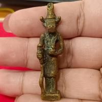 ราคา ปู่ฤาษีหน้าวัวเดินดง เนื้อทองเหลืองเก่า ขนาด 4 ซม. (25266030759)