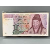 ราคา ธนบัตรรุ่นเก่าของประเทศเกาหลี ชนิด1000Won ปี1983 (21876341839)