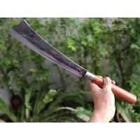 ราคา พร้า พร้าแวง มีดพร้า พร้าหัวตัด พร้าปลายตัด พร้าโต้ มีดทำสวน มีดแคมป์ มีดเดินป่า ใบ 12.5” ตีร้อนชุบแข็ง ด้ามไม้ประดู่ (25414634632)