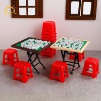 ราคา [Wi] 1 ชุดบ้านตุ๊กตาเฟอร์นิเจอร์อุปกรณ์เสริม 1/12 Dollhouse Miniature ไพ่นกกระจอกโต๊ะและเก้าอี้ชุดบ้านรุ่นตกแต่งของเล่น VN (51906916742)