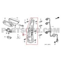 ราคา ไฟท้าย CRV G2 Honda CR-V G2 ตัวท็อป ไฟเลี้ยวขาว ไม่รวมหลอดและชุดสายไฟ แท้เบิกศูนย์ (20676983336)