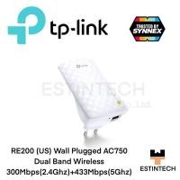 ราคา Wifi Range Extender (เครื่องขยายสัญญาณไวไฟ) TP-Link RE200(US) Wall Plugged AC750 Dual Band Wireless ของใหม่ (17900157331)