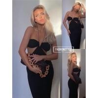 ราคา เดรสสายฝอ/พร้อมส่งสุดปัง เดรสยาวผูกคอ แต่งผ่าหลัง ผ้าดีเข้ารูป 2 COLORS : BLACK, WHITE (9272030988)