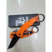 ราคา อุปกรณ์เดินป่า มีด มีดคาลัมบิด FOX รุ่น F478 ใบดำด้ามส้ม (26507838733)
