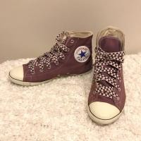 ราคา มือสอง ของแท้ รองเท้า Converse Chuck Taylor All Star ผู้หญิง Womem size 8 UK5.5 CM25 EUR39 Hi Top Slim พร้อมส่ง ขายถูก (1249567693)