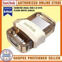 ราคา Sandisk 64GB M3.0 OTG Dual Flashdrive USB3.0 (Gold) (18453764077)