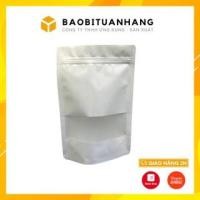 ราคา ถุงซิปกระดาษคราฟท์สีขาวหน้าต่าง (44313519174)