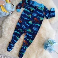 ราคา ชุดนอนเด็ก Carter’s รุ่น One Zip ของแท้ รุ่นซิปลื่น ผ้านุ่มใส่สบาย คลุมเท้า กันลื่นหนึบ (2633023227)