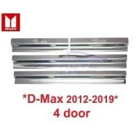 ราคา สแตนเลสสตีล ชายบันไดประตู Isuzu D-Max Dmax 2012-2019 สคัพเพลท อีซูซุ ดีแม็กซ์ รุ่น 4 ประตู คิ้วกันรอยขอบประตู ชายบันได (27773885758)