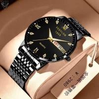 ราคา ❤ 【แสดง-Maker】Swiss ของแท้กันน้ำส่องสว่างนาฬิกาผู้ชายปฏิทินคู่อัตโนมัติไม่ใช่กลไกนาฬิกาแฟชั่นเข (40457067002)