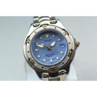 ราคา Vintage 1993 Near MINT* Seiko Scuba 7N35-6030 Blue 38mm Date Quartz Men's Watch (49156604645)