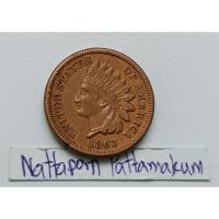 ราคา เหรียญ Indian Head Cent -High Grade full Liberty - Civil War ปี 1863 (22158491237)
