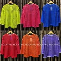 ราคา sale ❤️เสื้อตาข่ายซีทรูโอเวอร์ไซส์หลากสีใส่ไปทะเล สงกรานต์ (24766674717)