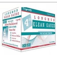 ราคา (2กล่อง) Longmed Klean Gauze ขนาด 4 X 4 นิ้ว ลองเมด ผ้าก๊อซ ใยสังเคราะห์ ผ้าก็อซปิดแผล(100 ขิ้น/กล่อง) (19690324700)