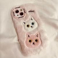 ราคา แมวขนฟูสำหรับ iPhone 11 Pro หญิง Apple 13 Pro Max เคส iPhone 14 15 Pro Max เคสโทรศัพท์ 7/8plus เคสขนฟูนุ่ม เคส iPhone 13 12 11 Pro Max X XS Max XR XS เคสฝาหลังใส (28582403494)