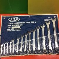 ราคา ASAHI ประแจแหวนข้าง-ปากตายข้าง 14 ตัวชุด 10-32 มิล ญี่ปุ่นแท้ (5429396552)