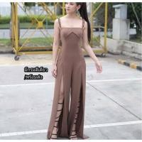 ราคา จั๊มสูท ขายาวผ่าหน้า (994300614)
